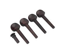 VGEBY 4/4 Violin Replacement Made of Ebony, Elegant Design, Sturdy Construction, Ebony Color, 12 Pieces for Violinists and Musicians