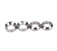 VGEBY 4Pcs Bicycle Brake Caliper Gaskets, High Hardness Mountain Bike Brake Spacer Caliper Fixed Bolts for Mountain Bicycle (Titanium Color)