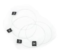 VGEBY 4Pcs Fluorocarbon Strings, Soft Feel for Ukulele and Guitar, Enhanced Volume and Tone with Reduced Noise, Labeled for Easy Installation, Universal for Soprano, Concert, Tenor Sizes (TX-2)