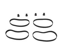 VGEBY 4PCS Motor Belt Gear Set Heavy Duty Rubber Belts Steel Gears Replacement Kit for Electric Bike Motor Projects High Efficiency Low Slippage