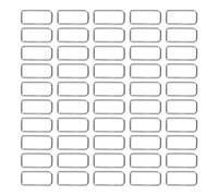 VGEBY 50PCs Rectangle Metal Rings Iron Buckle -Hardware for DIY Craft Projects Bag Decoration for Handbags Suitcases Gray 1.5 X 0.6 Inches (3.5x38x15mm)