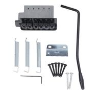 VGEBY 6 String Guitar Tremolo Bridge Set, Left Handed Vintage Style with Individually Adjustable Saddles and Zinc Alloy Block, for ST Style Electric Guitar Replacement and Maintenance