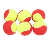 VGEBY 6Pcs Kids Tennis Balls, Premium Plush Natural Rubber Lightweight Soft Safe Elastic, with Outer Layer, for Children Training Teen Training Adult Beginners