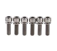 VGEBY 6Pcs Mountain Bike Stem Screws M5 x 18mm Titanium with Washers