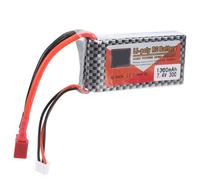 VGEBY 7.4V 1300mAh 30C Lipo Battery, Rechargeable Lithium Battery with T Plug for Remote Control Car Boat Airplane Drone