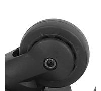 VGEBY A65 Black Suitcase Mute Wheel, Premium PP PET Material Quiet Wear Resistant Luggage Replacement, with Multiple Screws, for Universal Suitcases Maintenance (Large Diameter: 33mm/1.29in)