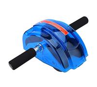 VGEBY Abdominal Exercise Roller Wheel, Four Wheel Ab Core Muscle Trainer with Non-Slip Handles for Home Gym Fitness (Blue)