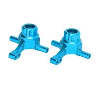 VGEBY Aluminum Alloy RC Front Steering Cup for TT02 1/10 RC Car Upgrade Parts (Blue) - 2 x Front Steering Cup, 6 x Screw - Suitable for All Ages - Outdoor Use