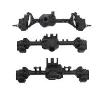 VGEBY Axle Housing Set, Aluminum Alloy CNC Front Middle Rear Axle Housing Kit with Black Color and Heightened Widened Design for 1/10 RC Car