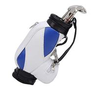 VGEBY Bag Pen Holder, Mini Pens with Bag Holder Office Desktop Decorations Souvenir Gift Gift for Golfer Friends (Blue and white) Leisure Sport