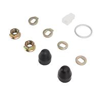 VGEBY Bicycle Hub Motor Nut Kit, Steel Wheel Axle Nut M14 Nuts Washer Kit with 14mm Shaft for Electric Bikes, Scooters, Bicycle Component