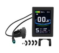 VGEBY Bike Display Meter, Electric Bike LCD Display Meter 5 Pin Water Proof Connector Color Screen Control Panel with External Buttons