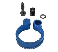 VGEBY Bike Post Clamp, Bicycle Seatpost Clamp Aluminum Alloy Hollow Design for Mountain Road Bike 27.2mm 28.6mm Tube (Blue)