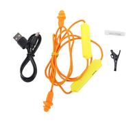 VGEBY Bluetooth 5.3 Earplug Headphone, Noise Cancelling Neckband Wireless Earbuds with Fast Pairing for Industrial Work Welding Woodworking (Yellow Wire)
