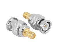 VGEBY BNC to SMA Adapter, Copper Coaxial Connector, High Reliability, Wide Frequency Range Up to 6GHz for RF Antennas and Wireless Devices