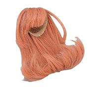 VGEBY Bright 1/6 Doll Wig with Fringes, High Temperature Silk Wig for Ball Joint Dolls, Hair Replacement (Carrot Color)