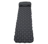 VGEBY Camping Sleeping Pad Inflatable Polyester Sleeping Mattress with Ergonomic Pillow 195x61x6cm TPU Sealing Large Air Port for Backpacking Hiking Camping Adults