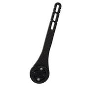 VGEBY Carbon Fiber Bike Computer Mount,Out Front Extended Holder for Edge 130 520 530 830 1030 Wahoo Elemnt Bolt Roam Bryton Blackbird IGPS,with Adapter for Flashlight Camera