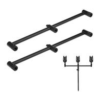 VGEBY Carp Fishing Buzz Bar, Aluminum Alloy Rod Rest with M3/8 Thread for | 14.1/10.2 Inch Length Options, Lightweight Resistant, Replacement for Fishing Rod Holder, Fits Most Bank Sticks and Bite
