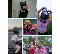 VGEBY Cat Ears, Plush Helmet Accessories, Soft Decor for Ski Snowboard Motorcycle, Strong Adhesive Tape, No Drill Needed, Multiple Colors (#3)