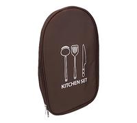 VGEBY Chef Knife Bag,Chef Knife Roll Bag Backpack Portable Nylon Kitchen Tools Storage Carry Pockets Knife Holder Zipper (Brown)