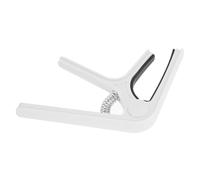 VGEBY Clipon Guitar Portable Acoustic Guitar - Quick Fret Adjustment - High Strength Spring Plastic Steel Construction Ideal for Guitarists (White)