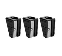 VGEBY Cue Tip Shaper, 3Pcs Billiards Pool Cue Tip Shaper Pool Portable Cue Tip Trimmer Shaper Tapper Repair Tool Accessory(Black) for Cue