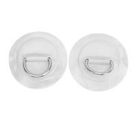 VGEBY D-Ring Pad, 2pcs High Strength Stainless Steel D-Ring Patch For PVC Inflatable Boat, Raft, Dinghy, Kayak, Canoe, Surfboard(white) Rowing Water Sports