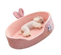 VGEBY Detachable Pink Pet Bed with Adorable Appearance Easy to Clean Dog Sleeping Bed for Small Dogs and Cats 23.6 X 15.7 X 6.7in (L)