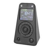 VGEBY Digital Metronome, Electronic Metronome with Speaker for Piano Guitar Violin Drum Practice, 10 Beat Tones with Tap Tempo and Rechargeable Battery for All Musicians (Black)