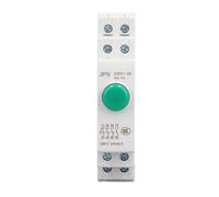 VGEBY DIN Rail Push Button Switch, PC Material, AC with 2NO 2NC Contacts for Electrical Line Control (Green)