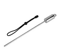VGEBY Diving Stick Pointer, Scuba Noise Maker Stick Rod Scuba Diving Point Rod Colorful Stainless Steel Diving Noise Maker with Parachute Lanyard (With black hand strap)