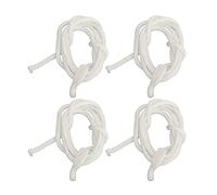 VGEBY Dock Line 4 Pieces High Strength Polyester Dock Rope 1.5 Meter Boat Bumper Rope with Spliced Eye Loop for Marine Mooring Docking Tying Boats (White)