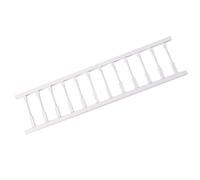 VGEBY Dollhouse Railing Unpainted Birch Wood Miniature Stair Railing 30.5x7.5x0.7cm Lathe Carved Spindles Trim Ready for Staircases Balconies Hallways Dollhouse Builders (2 Pcs)