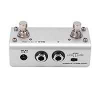 VGEBY Double Foot Switch, Durable Metal Foot Pedal Switch for Keyboard Sound Source Modules, Effects Pedals - Silver, for Music Enthusiasts