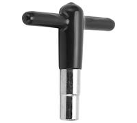 VGEBY Drum Tuning Wrench, T-Shaped Wrench for Music Enthusiasts, Zine Alloy, Silicone Handle, Drum Accessories (Black)