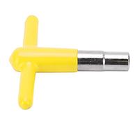VGEBY Drum Tuning Wrench, T-Shaped Wrench for Music Enthusiasts, Zine Alloy, Silicone Handle, Drum Accessories (Yellow)