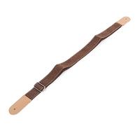 VGEBY Durable Cotton and Linen Ukulele Strap with Metal Buckle for Stable Hold, Ideal for Ukulele Enthusiasts (Coffee)