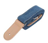 VGEBY Durable Cotton and Linen Ukulele Strap with Metal Buckle for Stable Hold, Ideal for Ukulele Enthusiasts (Blue)