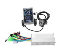 VGEBY E Bike Display LCD Meter with 500W Brushless Motor Controller Kit, ABS Aluminum Alloy IPX5 Screen, Speed Battery Mileage Readout for Electric Scooter DIY Riders