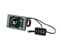 VGEBY Ebikes Display, ABS Electric Bicycle LCD Display with Colorful Meter, 5 Pin Water Proof Connector, Easy Install for 22.2mm Handlebars