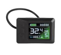 VGEBY Ebikes Display, Ergonomic Button Color Screen Electric Scooter Dashboard, 5 Cores Rain Proof Connector, Real-Time Data for Riders