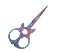 VGEBY Embroidery of The Chest of Drawers, Old DIY Fashion Scissors, Guitar -Fishing Works Art, Stainless Steel, (Colorful)