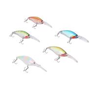 VGEBY Fishing Lures, Realistic Fish Scale Patterns and Multi Colors, Built in Sound Effect Luring and High Speed Diving, with Stable Swaying Motion to Avoid Entanglement, for Bass