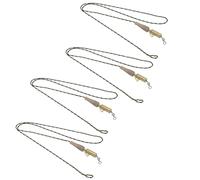 VGEBY Fishing Tackle Leader Clips Carp,Leaders Replaceable Hybrid Camo Leadcore Leaders for Fishing Carp Core Line Fishing Set(RUBBER CLIP combination) Other Fishing Tools and Accessories