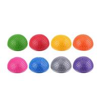 VGEBY Foot Massage Ball, PVC Inflatable, Dual-Sided for Massage and Balance Training, 6.3 Inch Ideal for Yoga and Fitness (Orange)