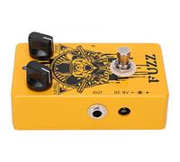 VGEBY Fuzz Pedal, All Metal Shell Vintage Germanium Transistors True Bypass for Electric Guitar with Classic Fuzzy Tone and Compact Design for Musicians