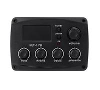 VGEBY Guitar Pickup Tuner Set with LCD Display for Folk Classics, Convenient Reading and Adjustment, Powerful Pickup, Small Size and Light Weight (KLT-17B)