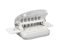 VGEBY Handheld A4 B5 A5 Paper Hole Puncher Convenient Cleanup for Students and Professionals 5 Sheets (Transparent White)