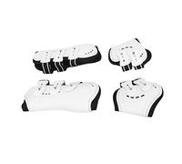 VGEBY Horse Open Front Boots Comfortable Shock Absorbing Leg Protection for Equestrian Activities White Set of 4